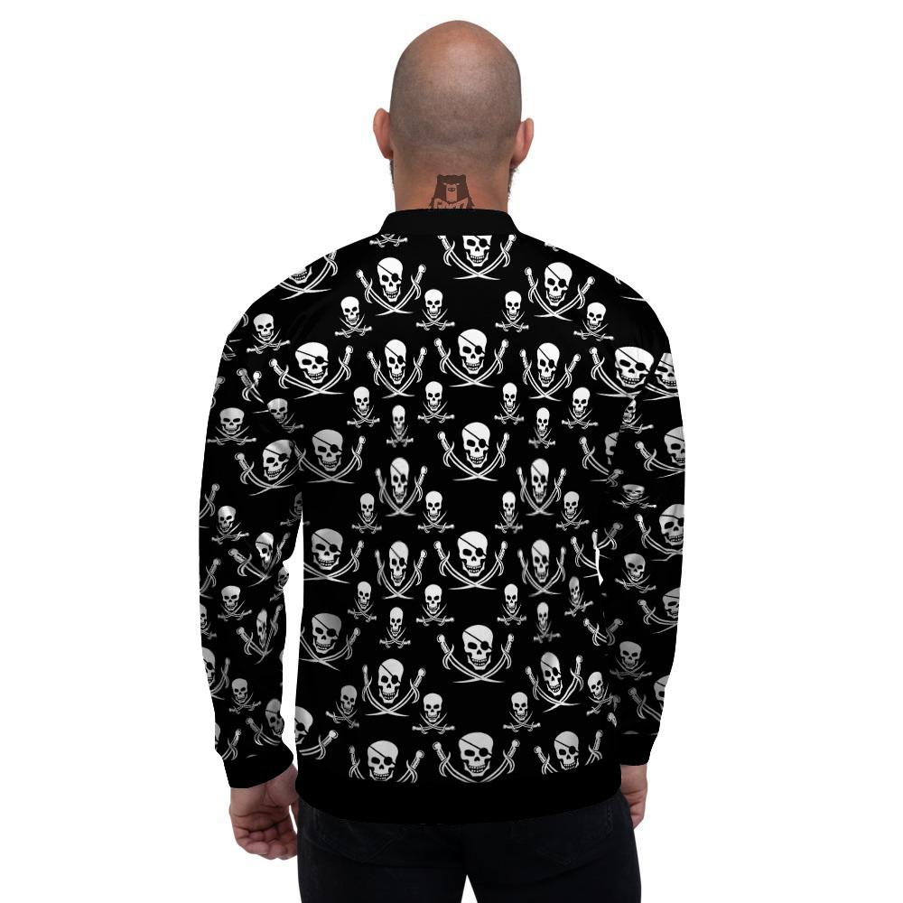 Theme Pirate Print Pattern Men's Bomber Jacket-grizzshop