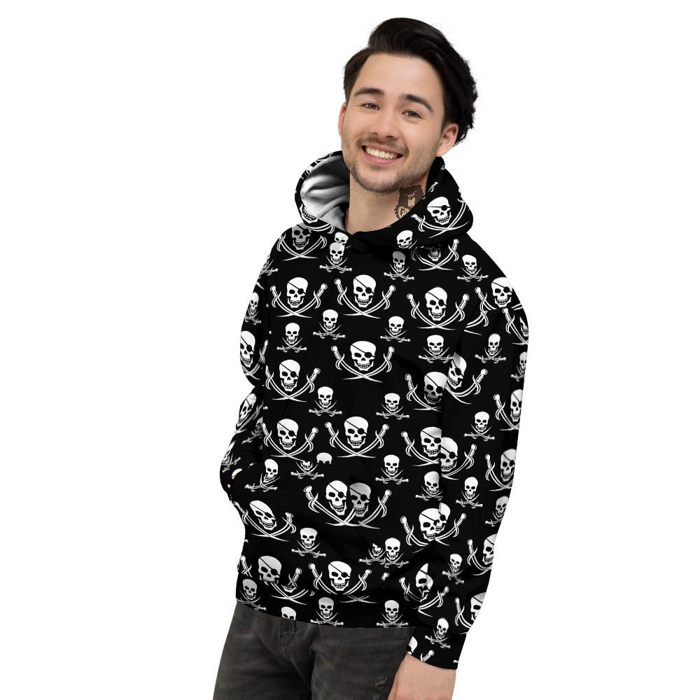 Theme Pirate Print Pattern Men's Hoodie-grizzshop