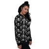 Theme Pirate Print Pattern Women's Bomber Jacket-grizzshop