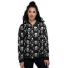 Theme Pirate Print Pattern Women's Bomber Jacket-grizzshop