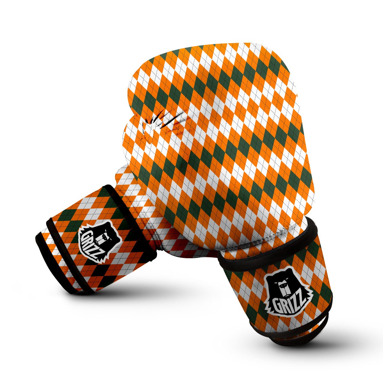 Themed Argyle Halloween Print Pattern Boxing Gloves-grizzshop