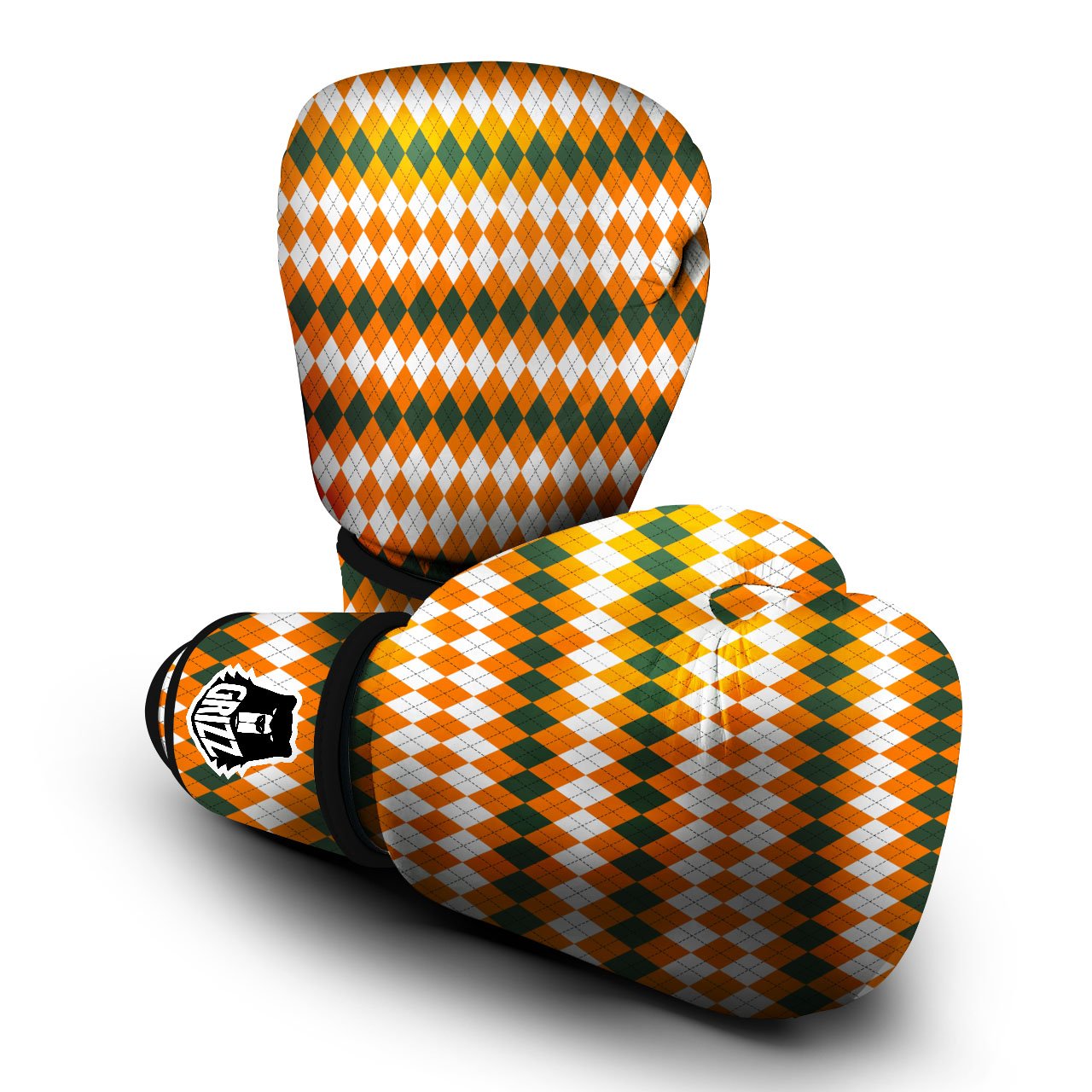 Themed Argyle Halloween Print Pattern Boxing Gloves-grizzshop