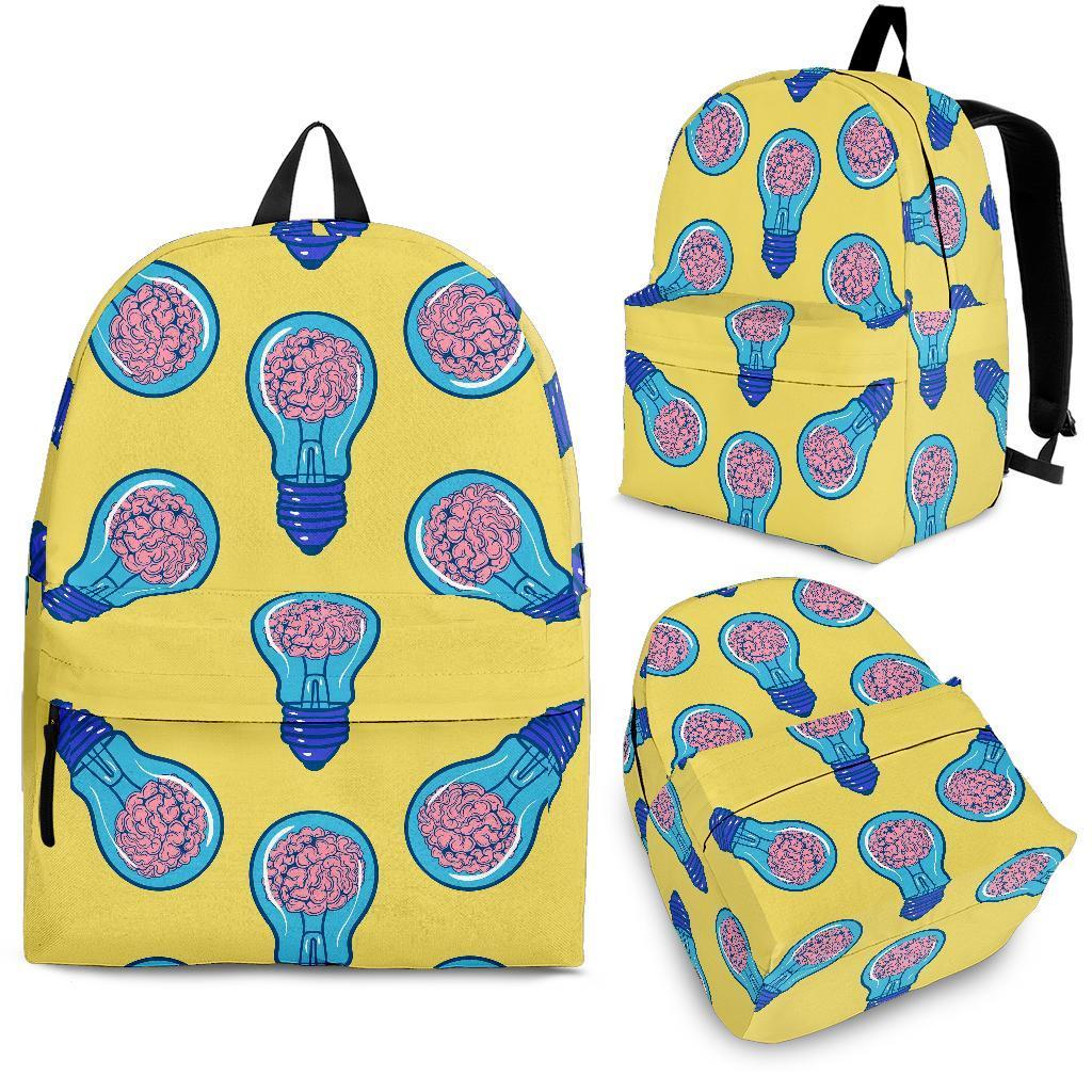 Thinking Brain Pattern Print Backpack-grizzshop