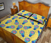 Thinking Brain Pattern Print Bed Set Quilt-grizzshop