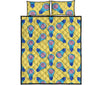 Thinking Brain Pattern Print Bed Set Quilt-grizzshop