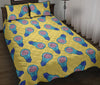 Thinking Brain Pattern Print Bed Set Quilt-grizzshop