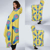 Thinking Brain Pattern Print Hooded Blanket-grizzshop