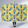 Thinking Brain Pattern Print Hooded Blanket-grizzshop