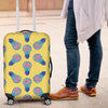 Thinking Brain Pattern Print Luggage Cover Protector-grizzshop