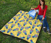 Thinking Brain Pattern Print Quilt-grizzshop