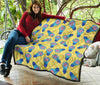 Thinking Brain Pattern Print Quilt-grizzshop