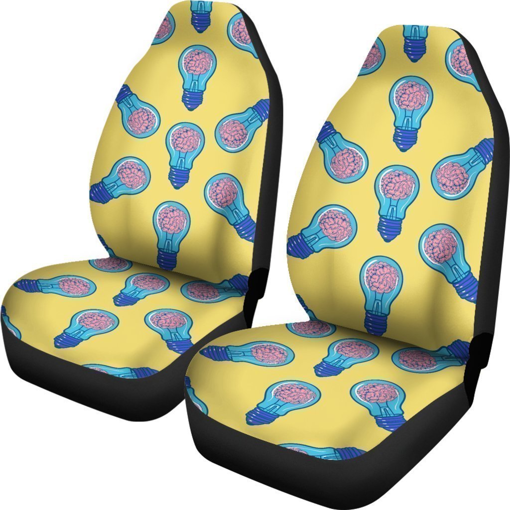 Thinking Brain Pattern Print Universal Fit Car Seat Covers-grizzshop