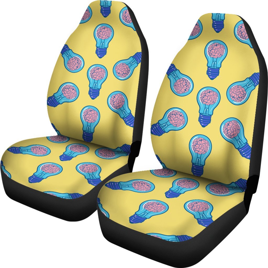 Thinking Brain Pattern Print Universal Fit Car Seat Covers-grizzshop