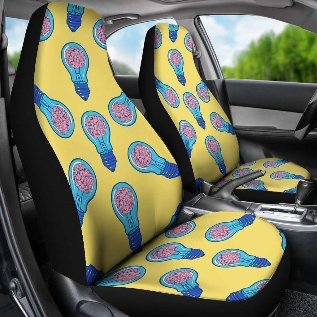 Thinking Brain Pattern Print Universal Fit Car Seat Covers-grizzshop