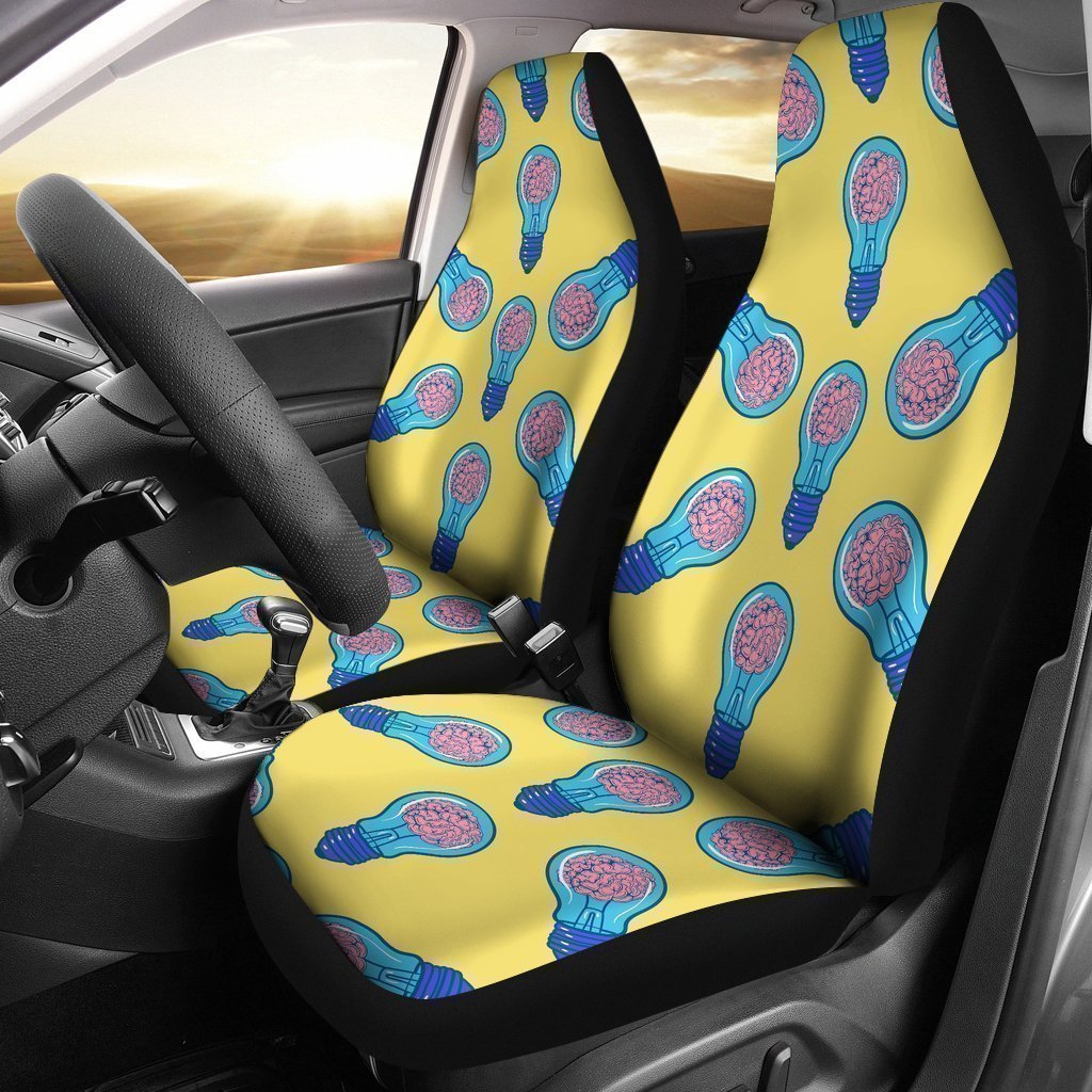 Thinking Brain Pattern Print Universal Fit Car Seat Covers-grizzshop