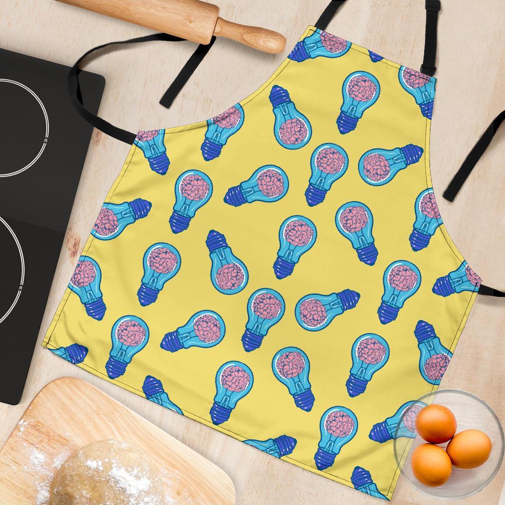 Thinking Brain Pattern Print Women's Apron-grizzshop