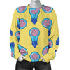 Thinking Brain Pattern Print Women's Sweatshirt-grizzshop