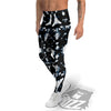 Tie Dye Black Backed Print Men's Leggings-grizzshop