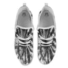 Tie Dye Black White Print Pattern White Athletic Shoes-grizzshop