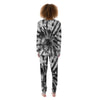 Tie Dye Black White Print Pattern Women's Pajamas-grizzshop