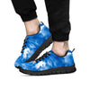 Tie Dye Blue And White Print Black Sneaker-grizzshop