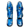 Tie Dye Blue And White Print Muay Thai Shin Guards-grizzshop