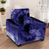 Tie Dye Blue Armchair Cover-grizzshop