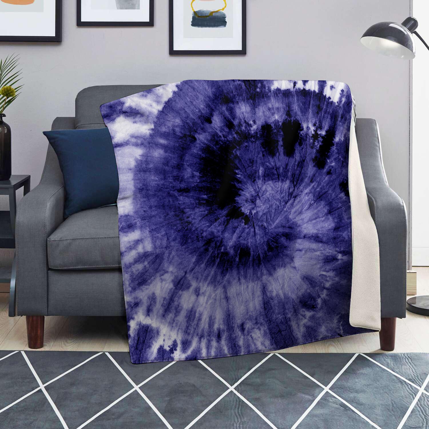 Tie Dye Blue Blanket-grizzshop