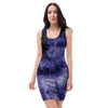 Tie Dye Blue Bodycon Dress-grizzshop