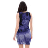 Tie Dye Blue Bodycon Dress-grizzshop