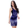 Tie Dye Blue Bodycon Dress-grizzshop