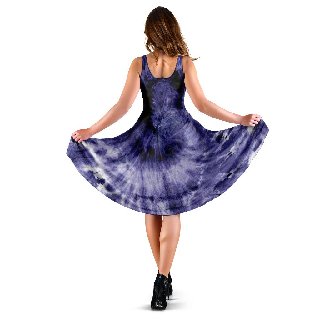 Tie Dye Blue Dress-grizzshop