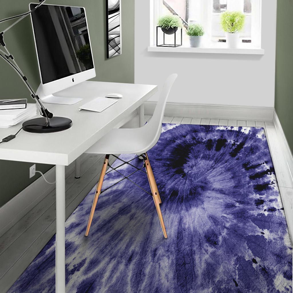 Tie Dye Blue Floor Mat-grizzshop