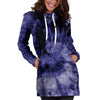 Tie Dye Blue Hoodie Dress-grizzshop