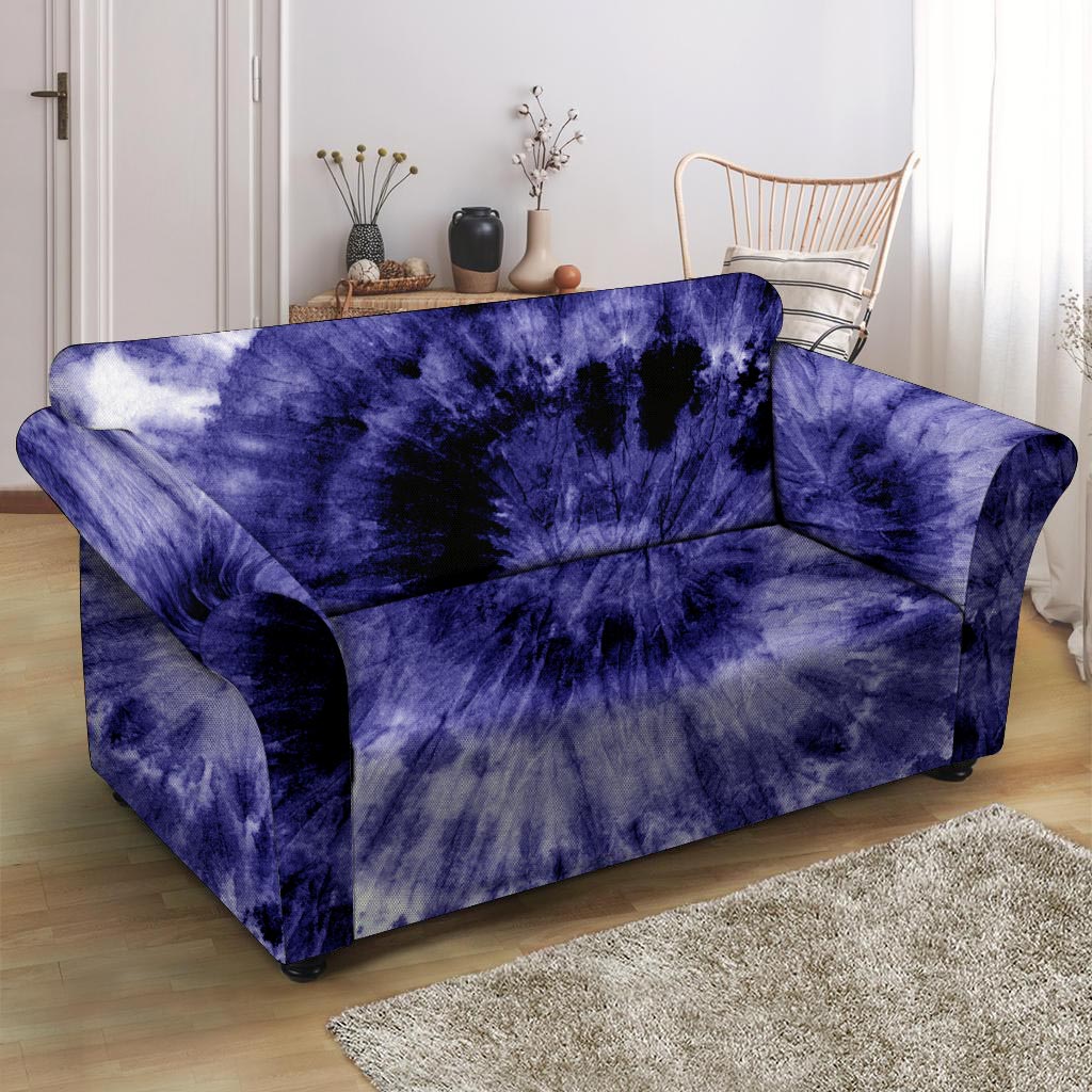 Tie Dye Blue Loveseat Cover-grizzshop