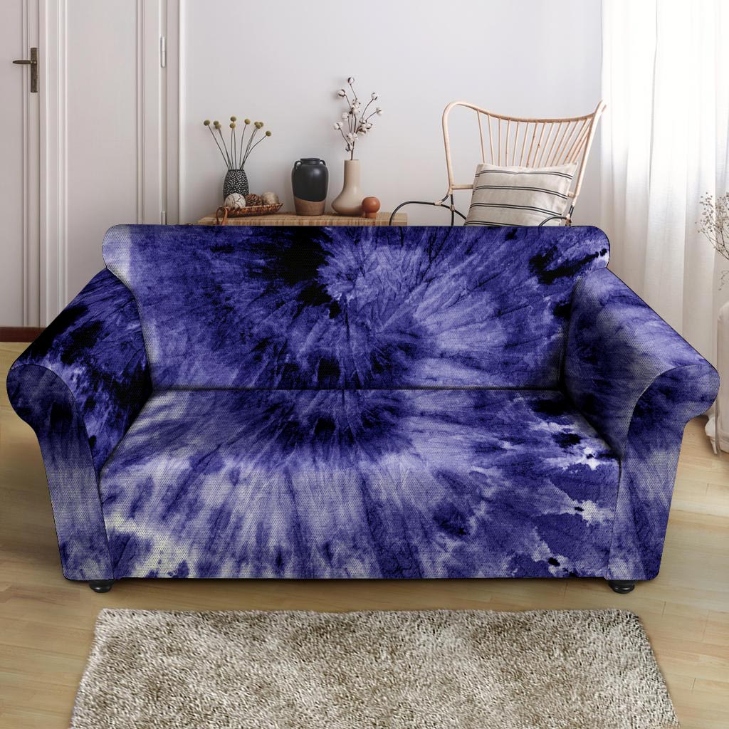 Tie Dye Blue Loveseat Cover-grizzshop