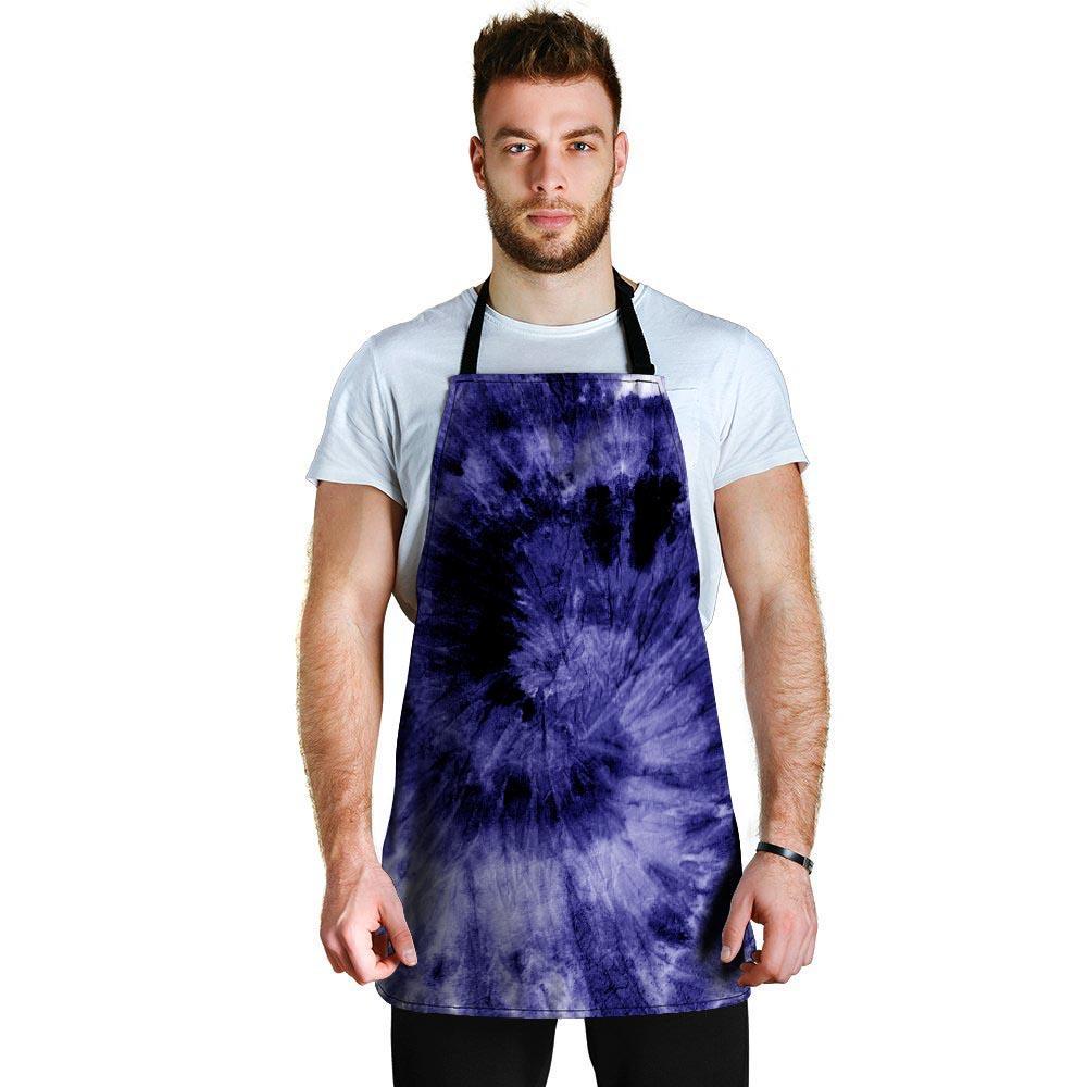 Tie Dye Blue Men's Apron-grizzshop