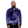 Tie Dye Blue Men's Bomber Jacket-grizzshop