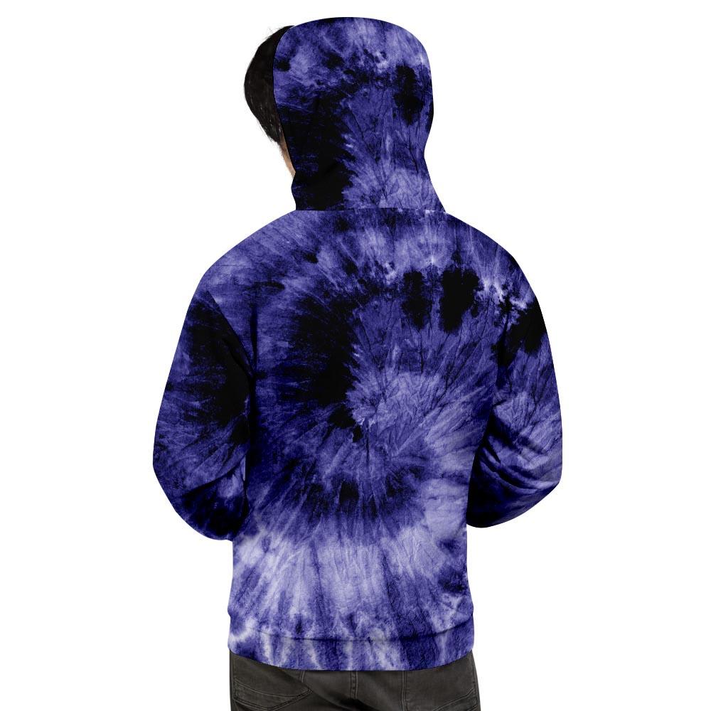 Tie Dye Blue Men's Hoodie-grizzshop