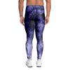 Tie Dye Blue Men's Leggings-grizzshop