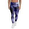 Tie Dye Blue Men's Leggings-grizzshop