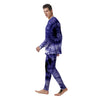 Tie Dye Blue Men's Pajamas-grizzshop