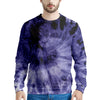 Tie Dye Blue Men's Sweatshirt-grizzshop