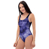 Tie Dye Blue One Piece Swimsuite-grizzshop