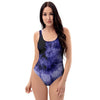 Tie Dye Blue One Piece Swimsuite-grizzshop