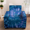 Tie Dye Blue Print Armchair Cover-grizzshop