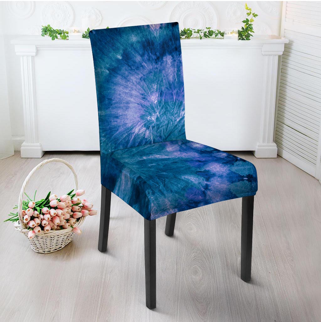 Tie Dye Blue Print Chair Cover-grizzshop