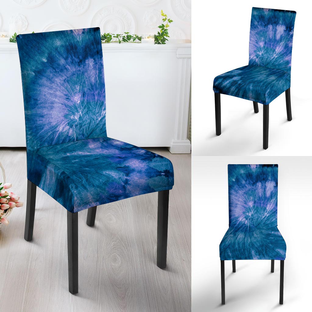 Tie Dye Blue Print Chair Cover-grizzshop