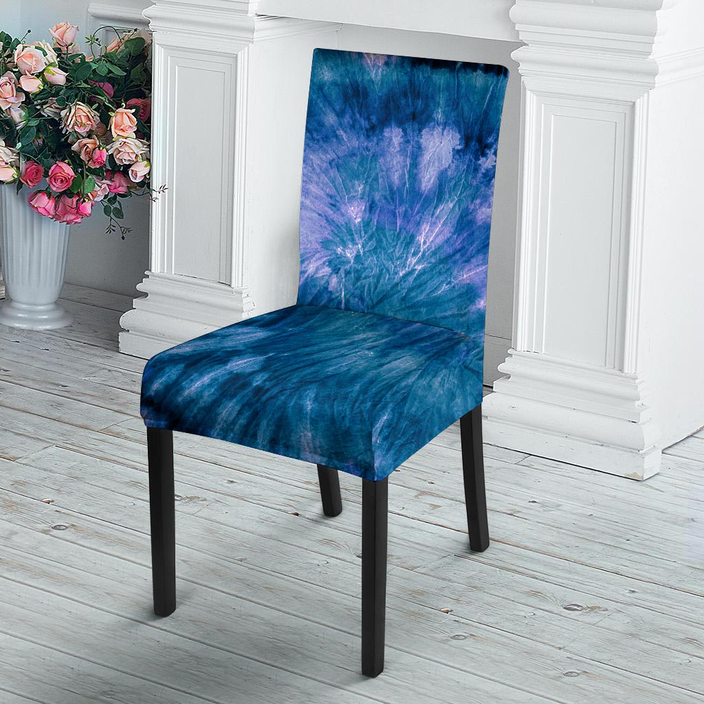 Tie Dye Blue Print Chair Cover-grizzshop
