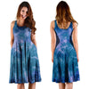 Tie Dye Blue Print Dress-grizzshop